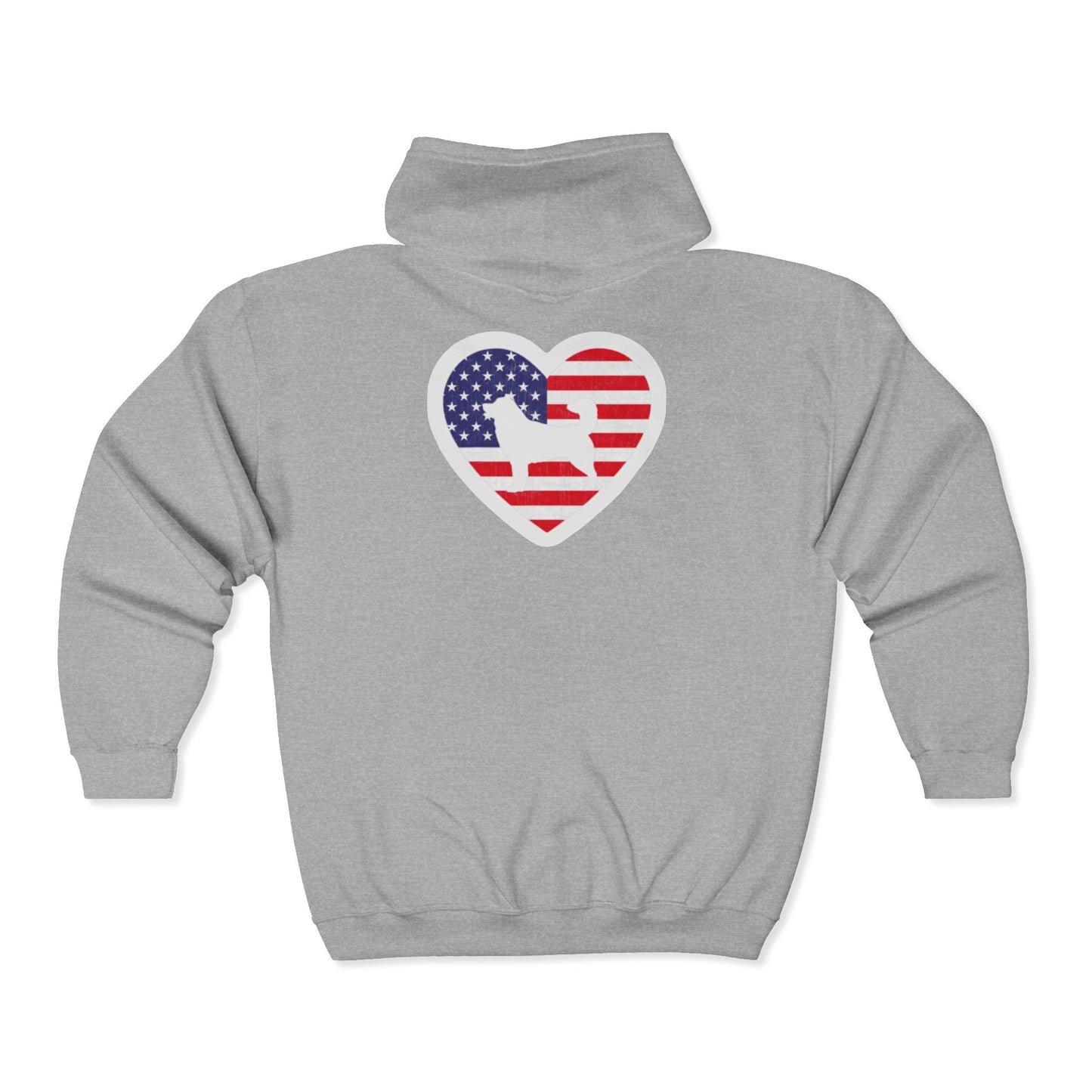 Malamute Flag Unisex Full Zip Hoodie
