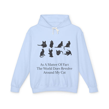 Matter Of Fact Cat Unisex Lightweight Hoodie