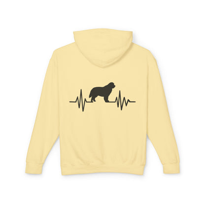 My Heart Beats For Newfies Unisex Lightweight Hoodie