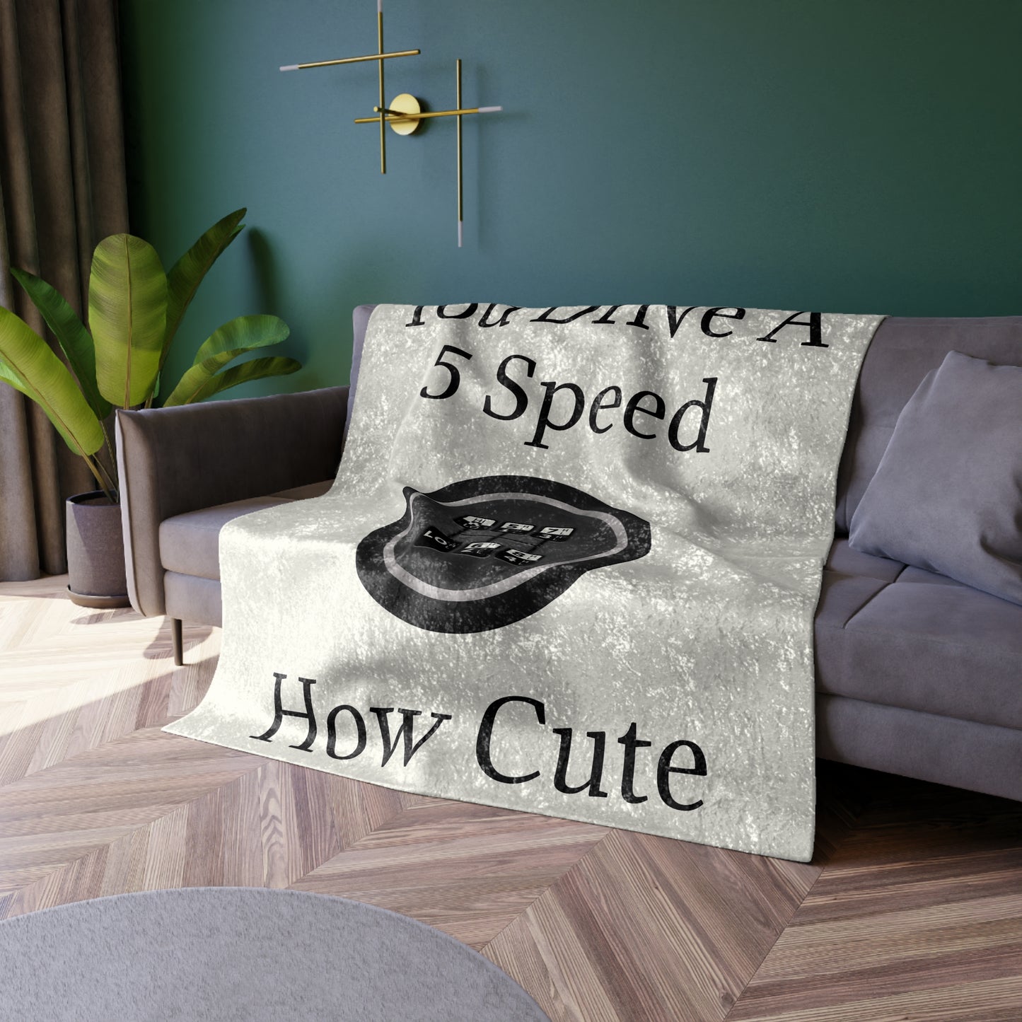 5 Speed How Cute Crushed Velvet Blanket