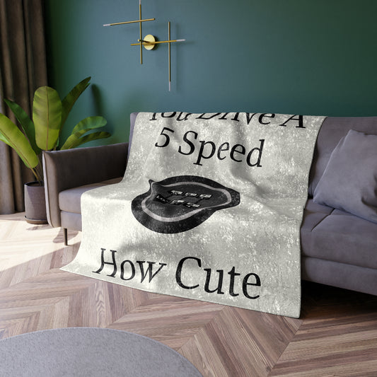 5 Speed How Cute Crushed Velvet Blanket