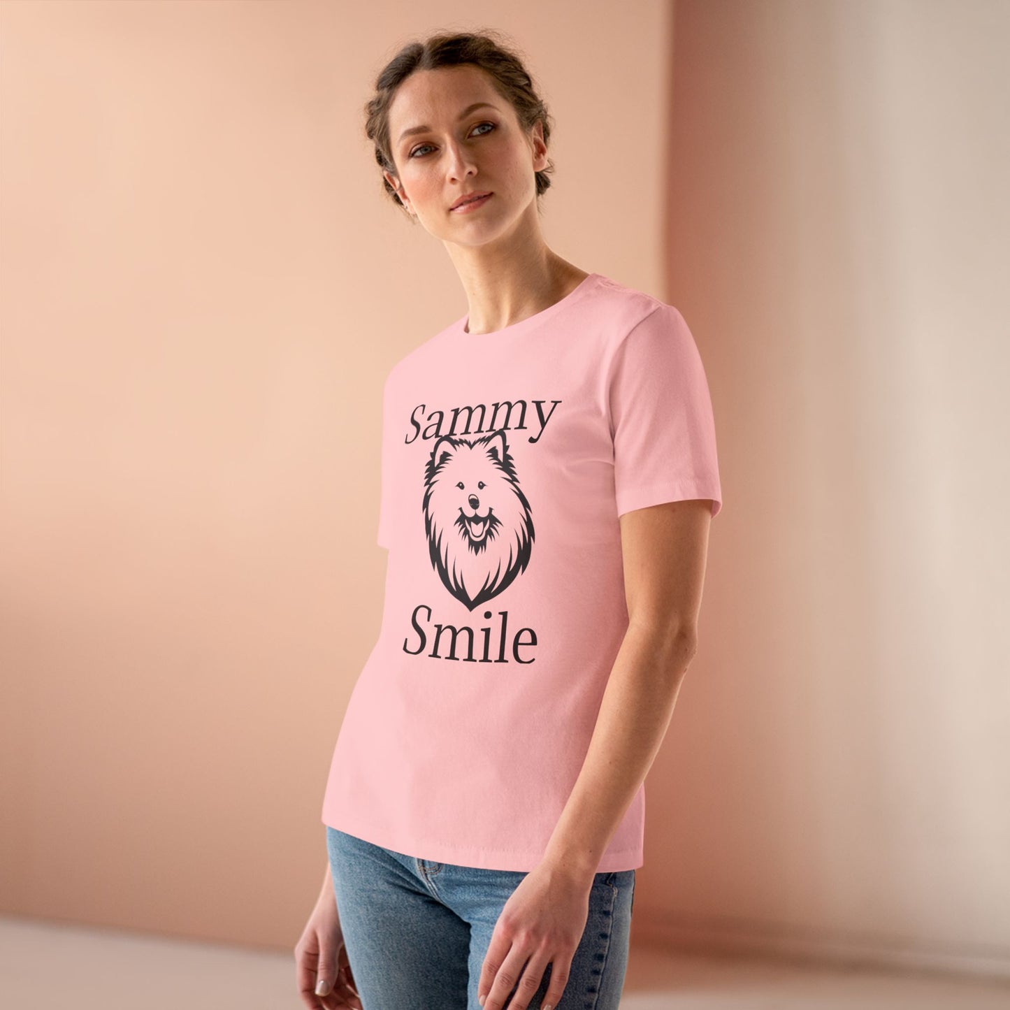 Sammy Smile Women's Short Sleeve Crewneck Tee