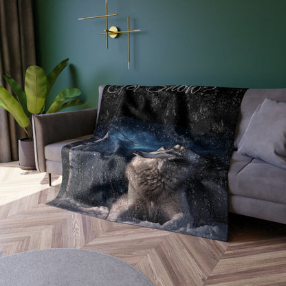 Got Snow? Crushed Velvet Blanket