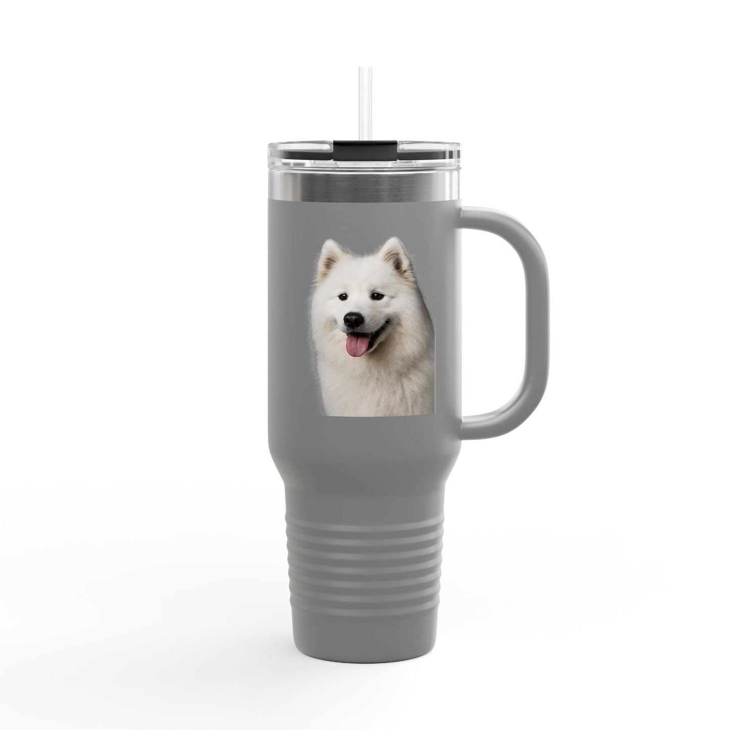 Samoyed Head Insulated Travel Mug