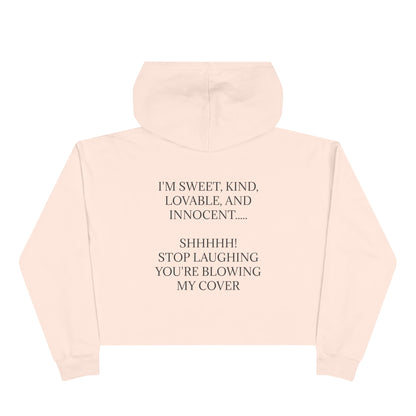 Blowing My Cover Women's Crop Hoodie