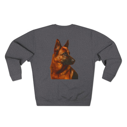 German Shepherd Head Unisex Crewneck Sweatshirt