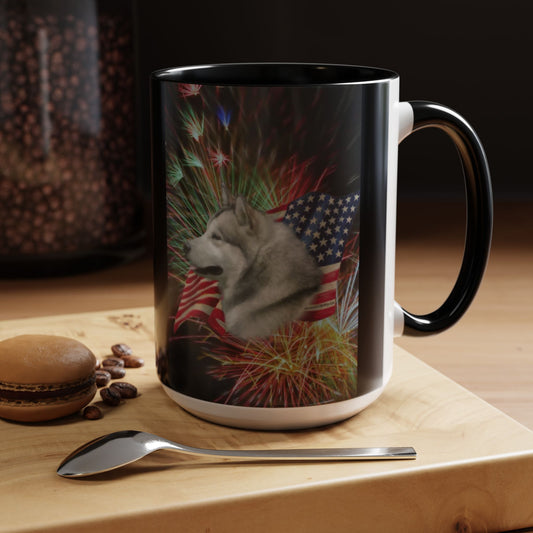 American Malamute 2-Tone Coffee Mug