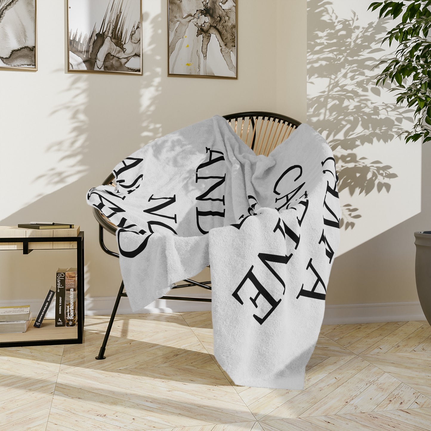 Caffeine Junkie Velveteen Microfiber Blanket