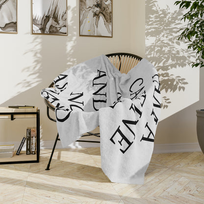 Caffeine Junkie Velveteen Microfiber Blanket