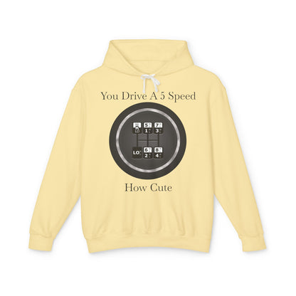 5 Speed How Cute Unisex Lightweight Hoodie