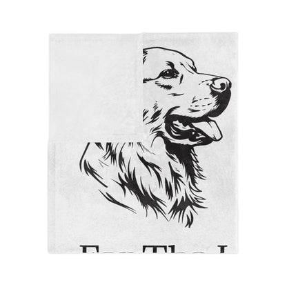 For The Love Of Gold Velveteen Microfiber Blanket