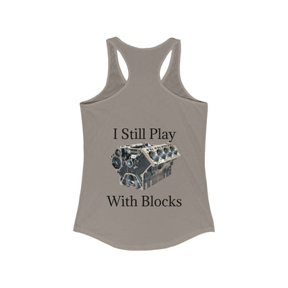 Play With Blocks Women's Racerback Tank