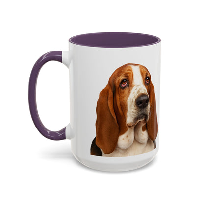 Basset Head 2-Tone Coffee Mug