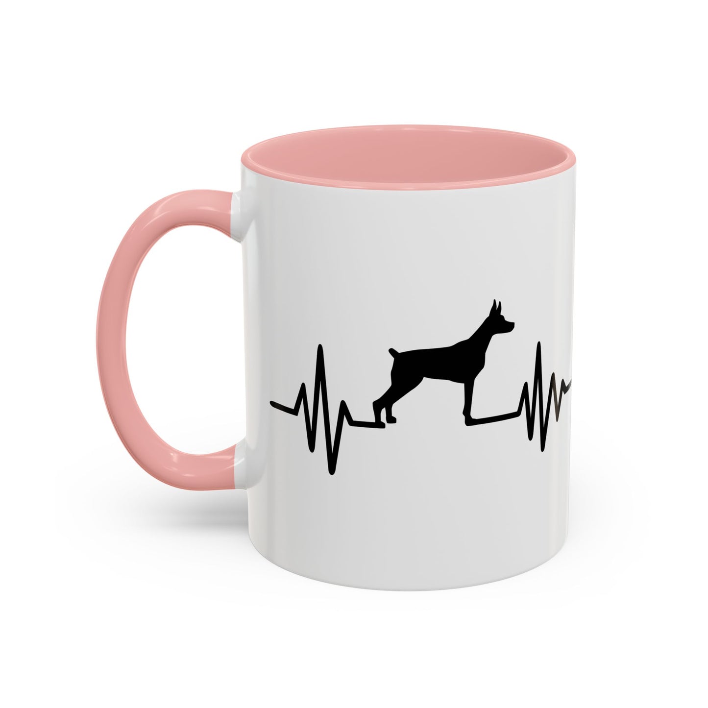 My Heart Beats For Dobermans 2-Tone Coffee Mug