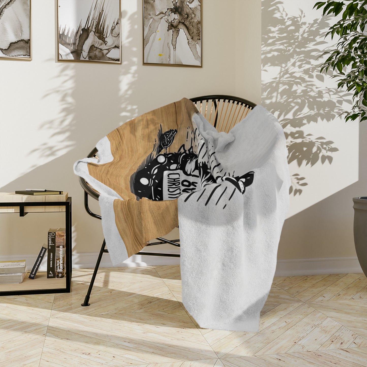 Naughty Cat Velveteen Microfiber Blanket