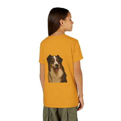 Aussie Head Youth Unisex Short Sleeve Crewneck Tee