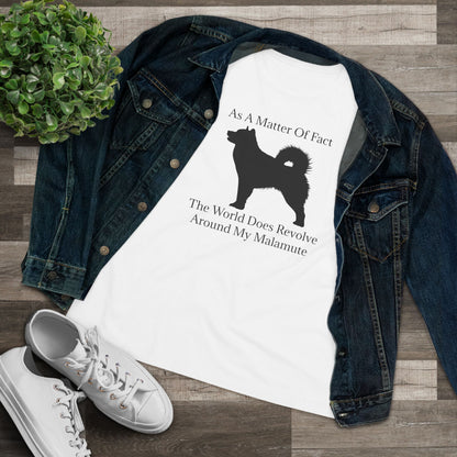 Matter Of Fact Malamute Women's Short Sleeve Crewneck Tee