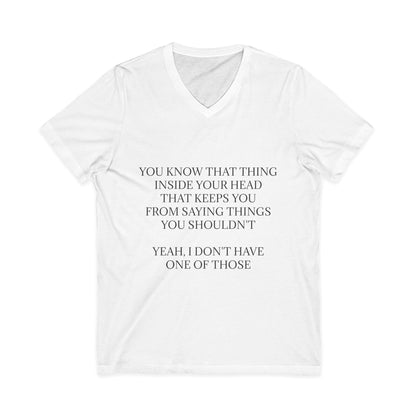 No Filter Unisex Short Sleeve V-Neck Tee