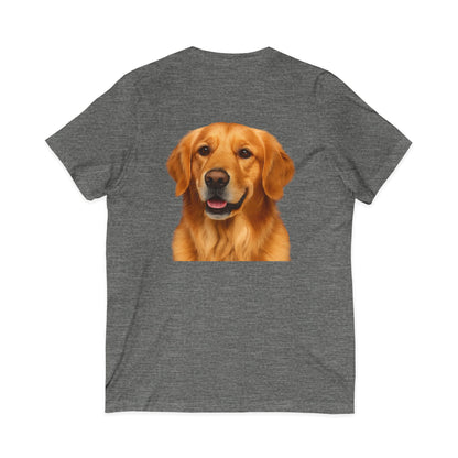 Golden Head Unisex Short Sleeve V-Neck Tee