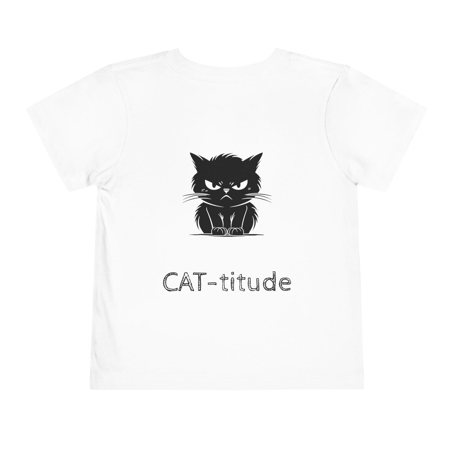 CAT-titude Toddler Unisex Short Sleeve Crewneck Tee