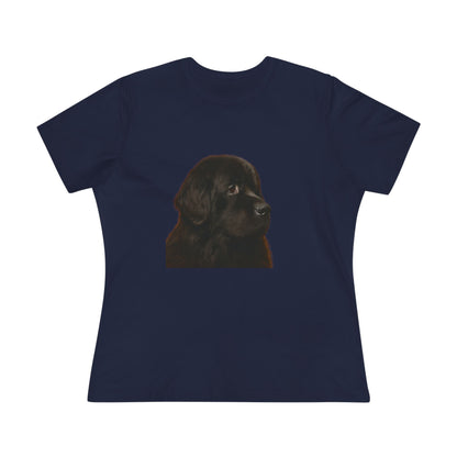 Newfie Head Women's Short Sleeve Crewneck Tee