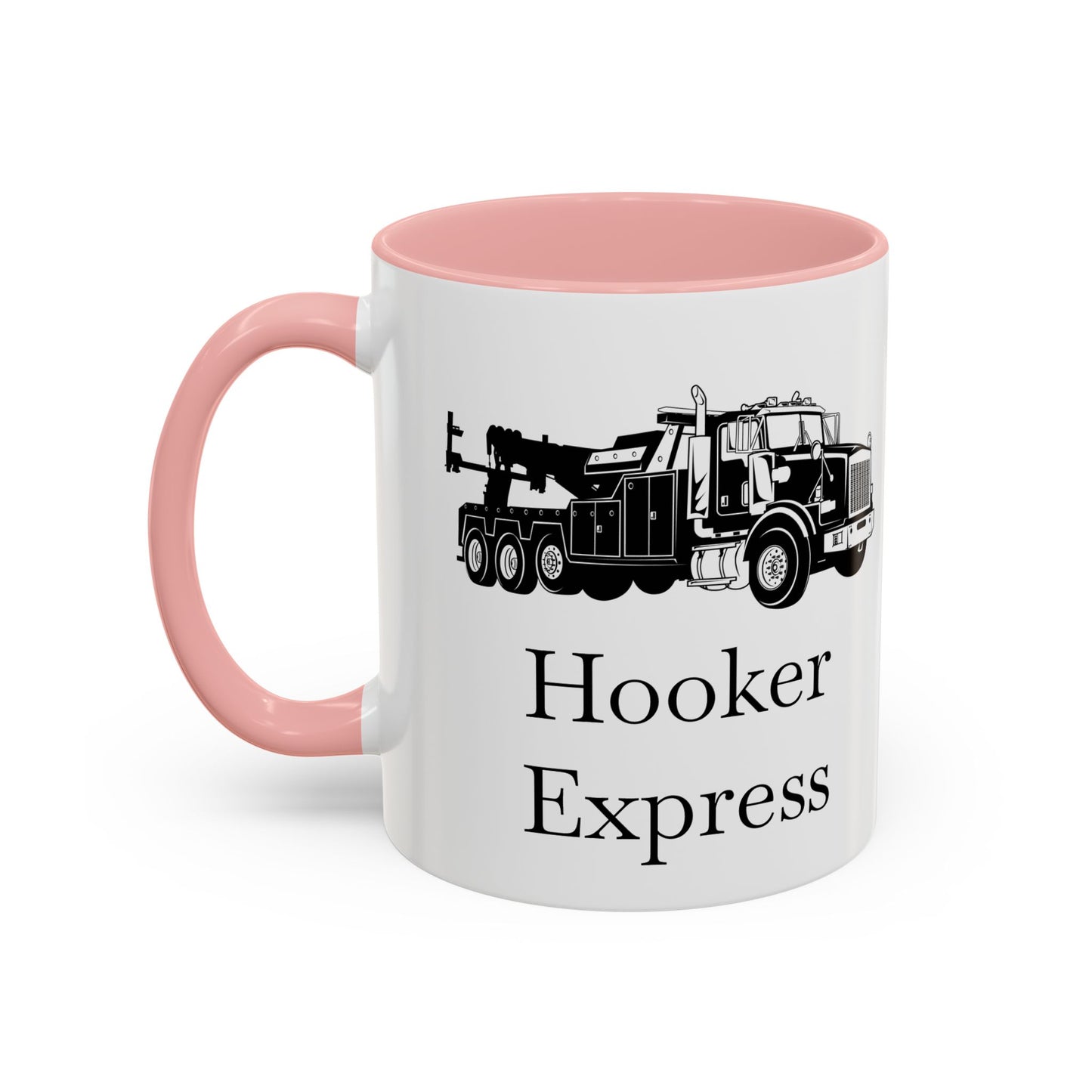 H**ker Express Heavy Tow Truck 2-Tone Coffee Mug
