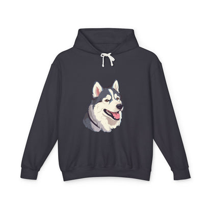 Malamute Head Unisex Lightweight Hoodie