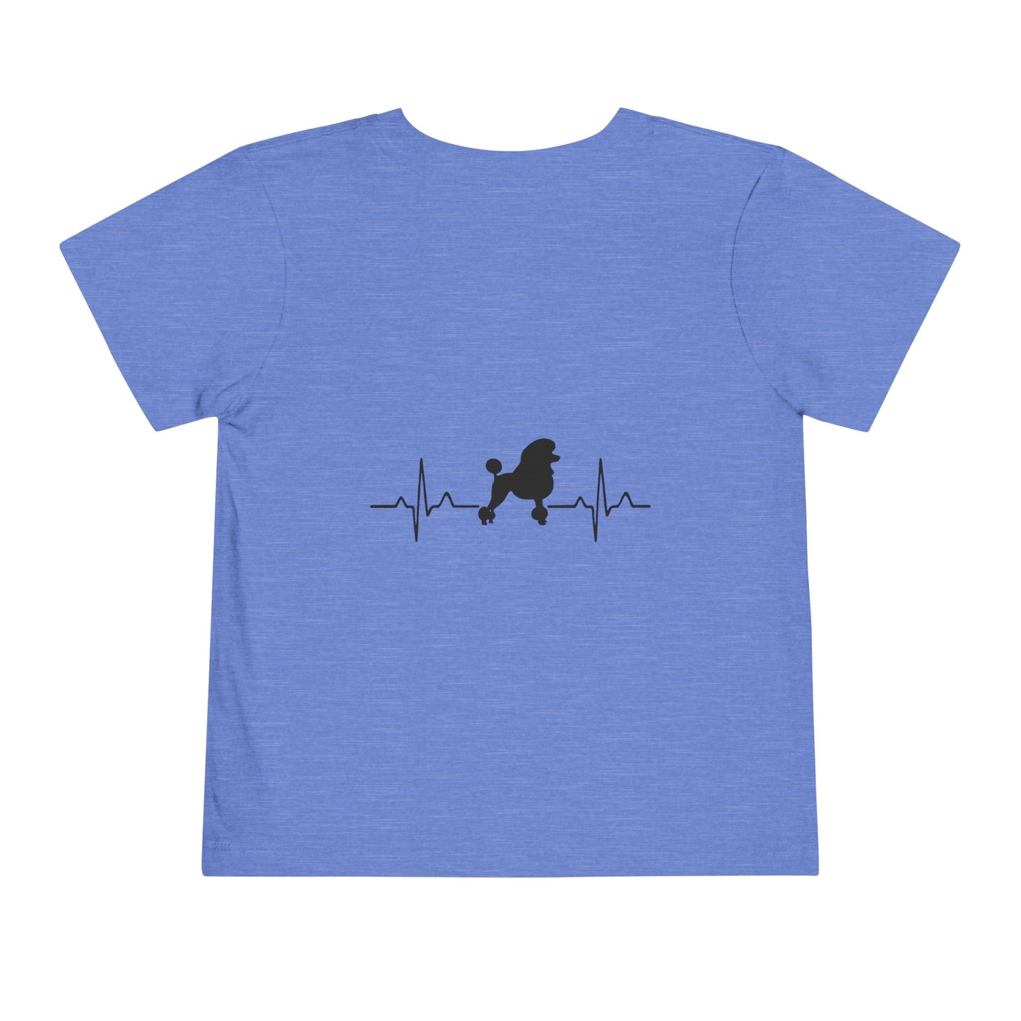 My Heart Beats For Poodles Toddler Unisex Short Sleeve Crewneck Tee