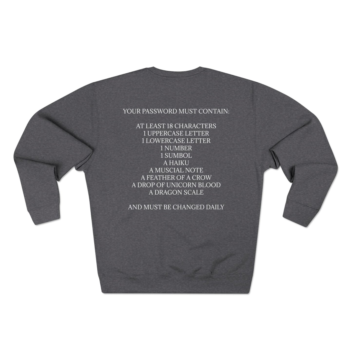 Password Unisex Crewneck Sweatshirt