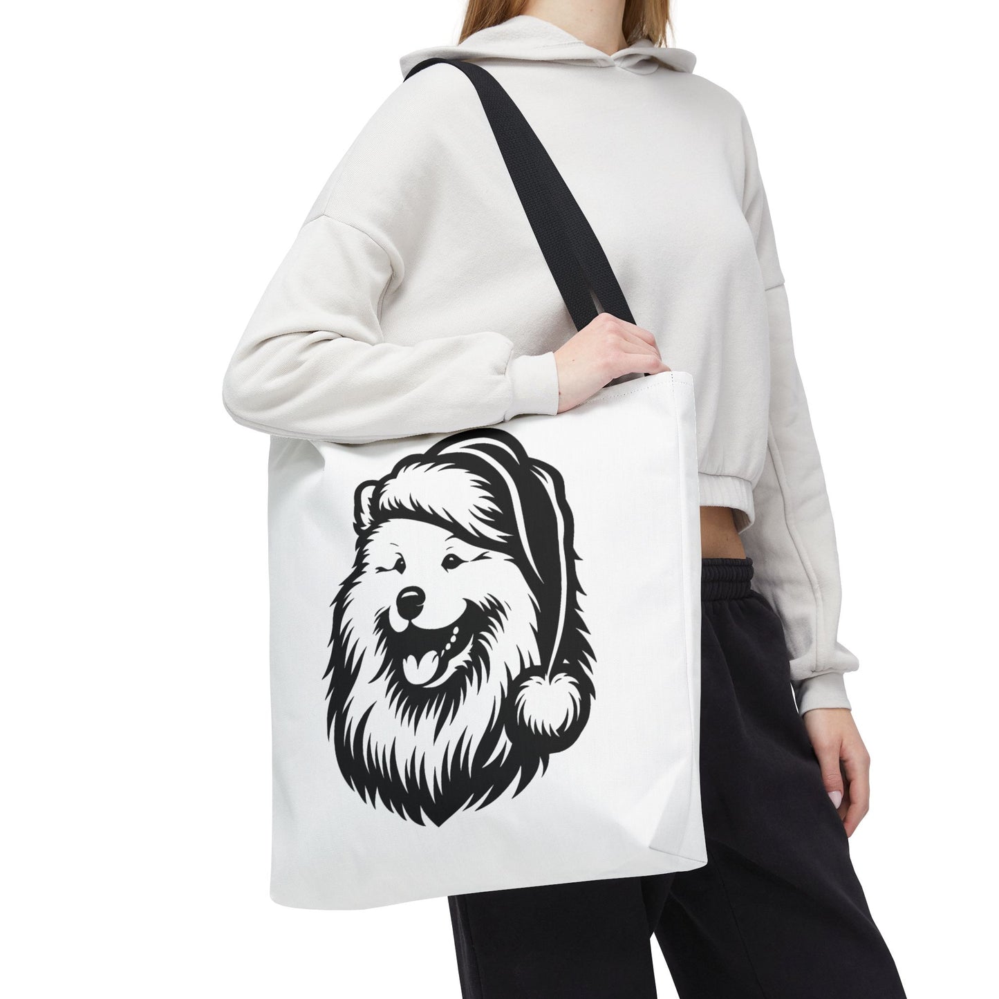 Santa Paws Samoyed Tote Bag