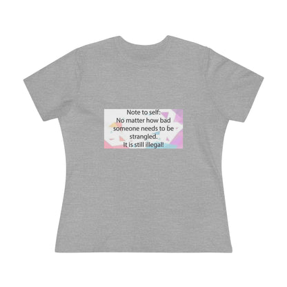 Note To Self Women's Short Sleeve Crewneck Tee