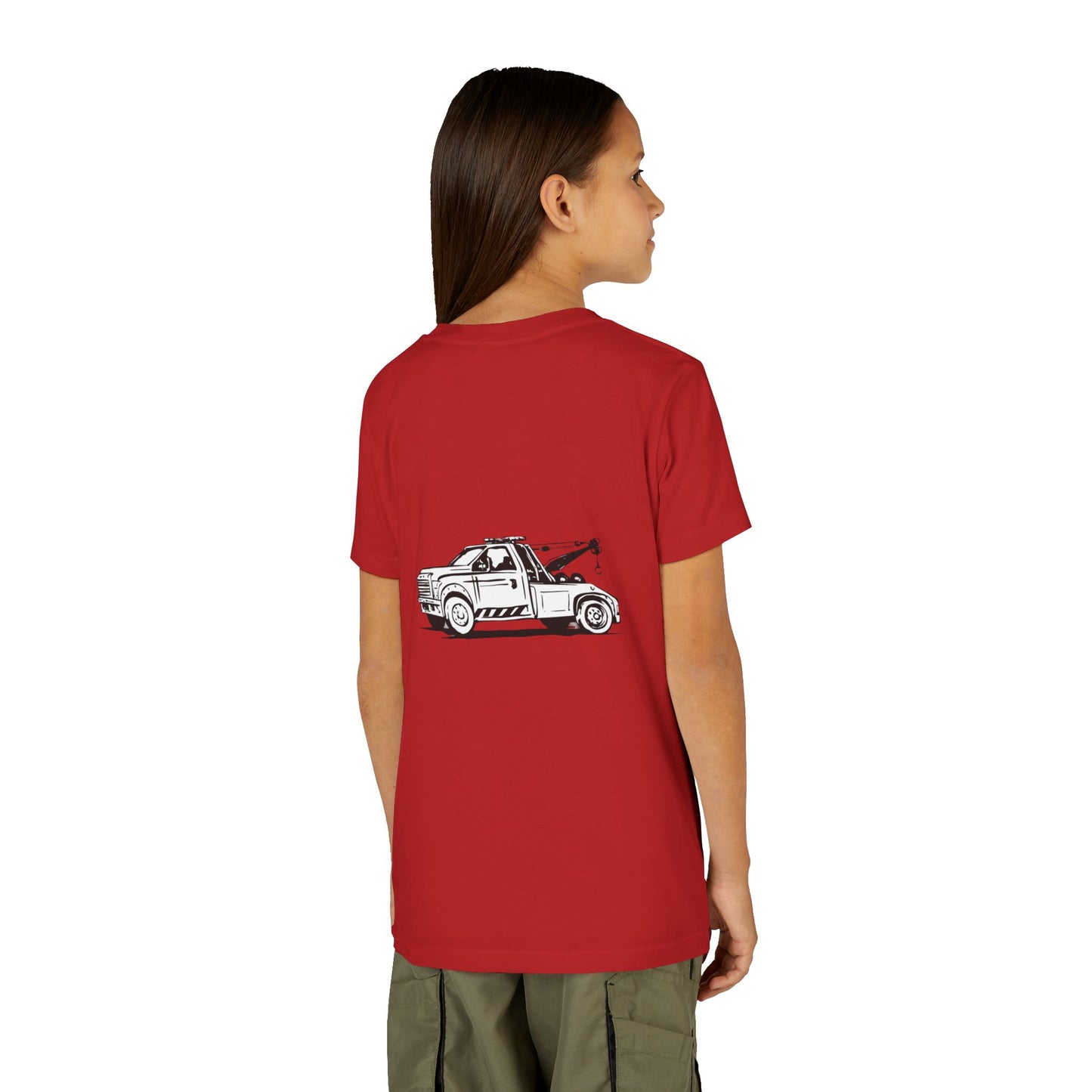 Wheel Lift Tow Truck Youth Unisex Short Sleeve Crewneck Tee