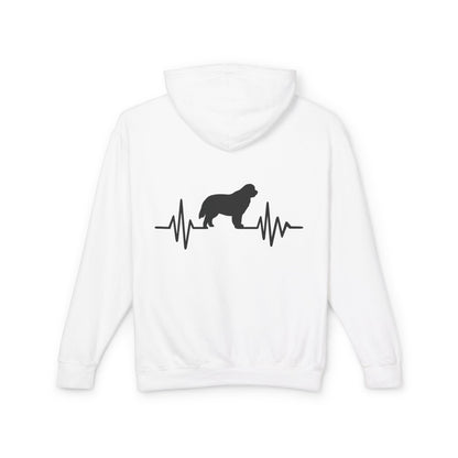 My Heart Beats For Newfies Unisex Lightweight Hoodie