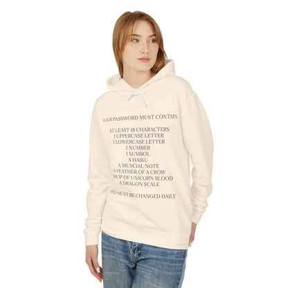 Password Unisex Lightweight Hoodie