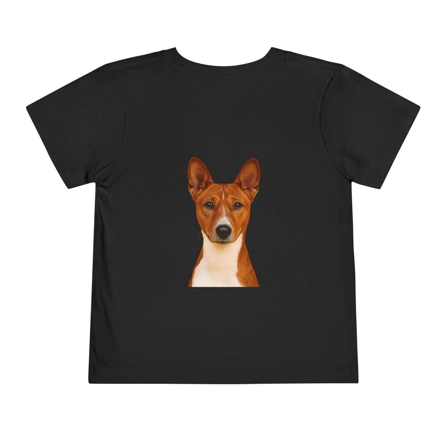 Basenji Head Toddler Unisex Short Sleeve Crewneck Tee
