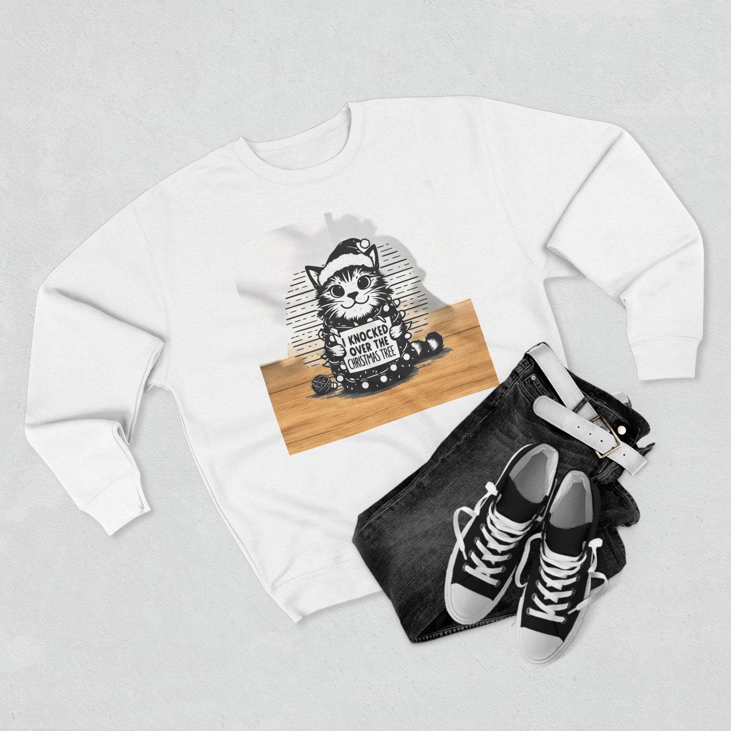 Naughty Cat Unisex Crewneck Sweatshirt