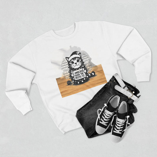 Naughty Cat Unisex Crewneck Sweatshirt