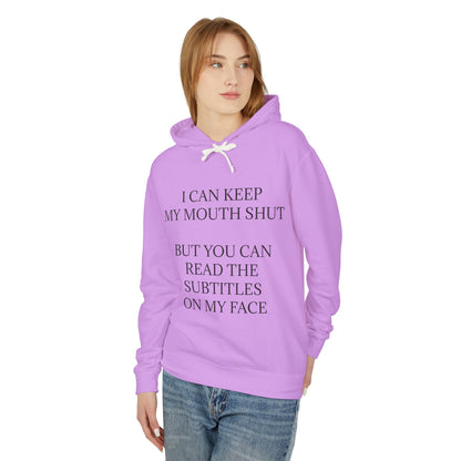 Subtitles Unisex Lightweight Hoodie