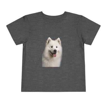 Samoyed Head Toddler Unisex Short Sleeve Crewneck Tee