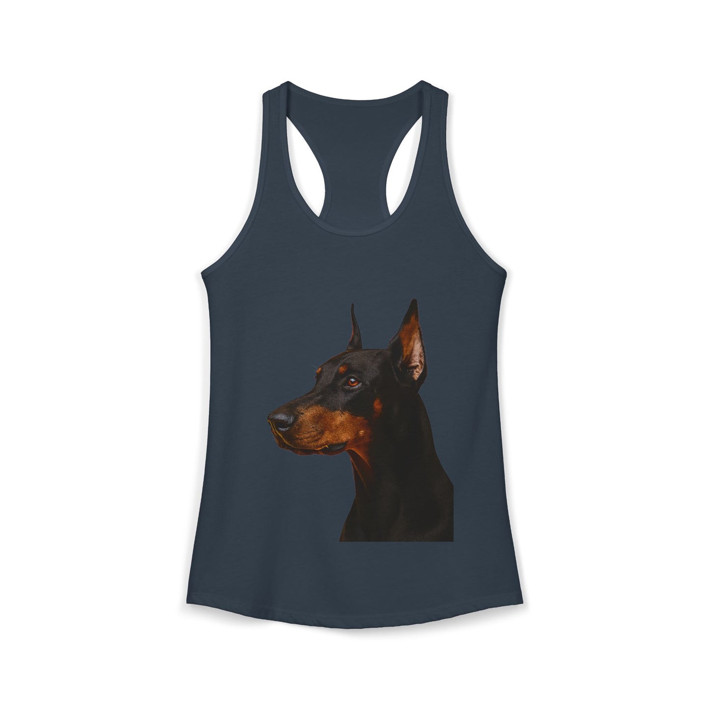 Doberman Head Women's Racerback Tank