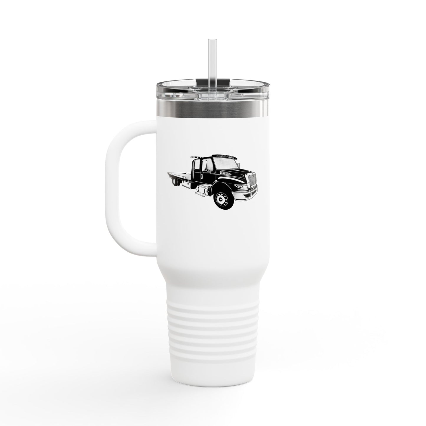 Flatbed Tow Truck Insulated Travel Mug
