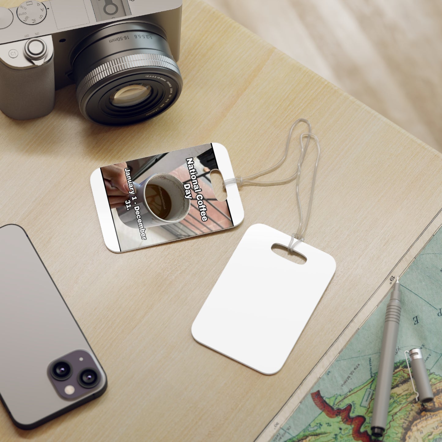 National Coffee Day Luggage Tag