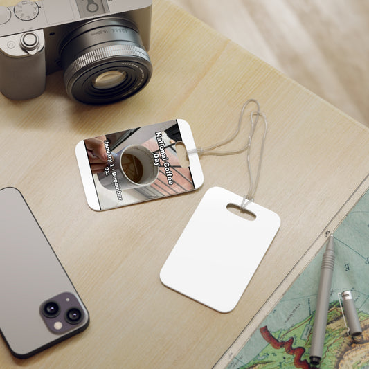 National Coffee Day Luggage Tag