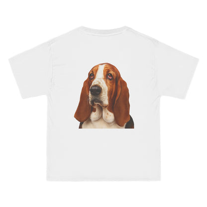 Basset Head Men's Short-Sleeve Crewneck Tee