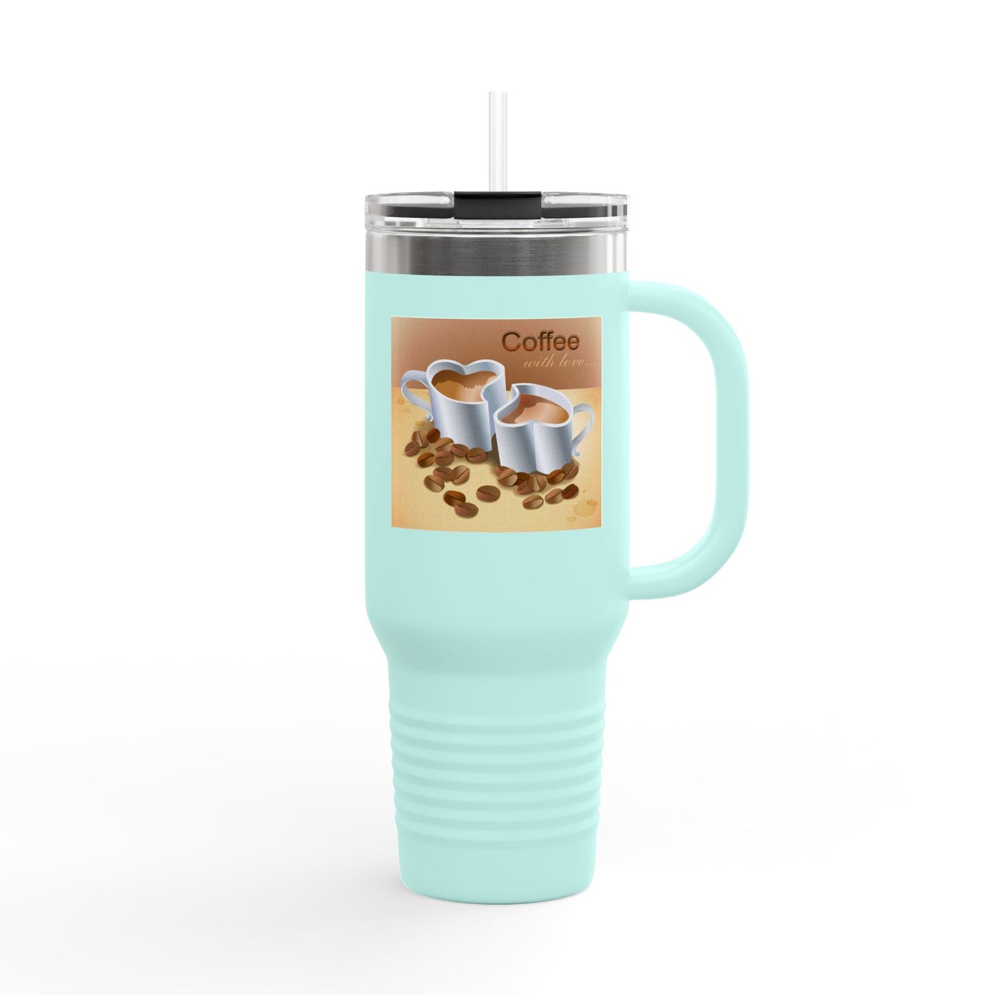 Coffee With Love Insulated Travel Mug