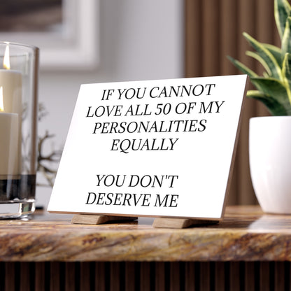 50 Personalities Ceramic Photo Tile