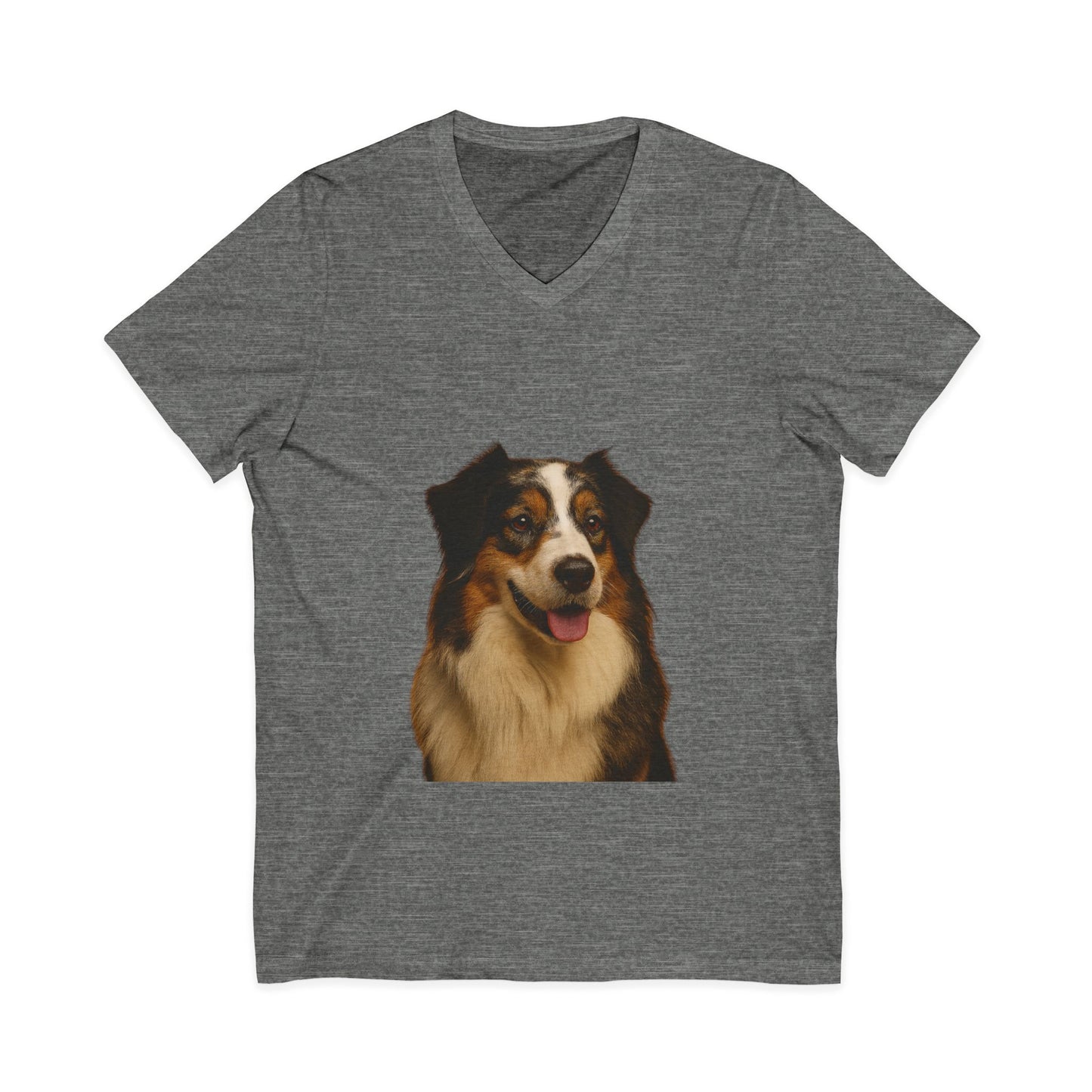 Aussie Head Unisex Short Sleeve V-Neck Tee