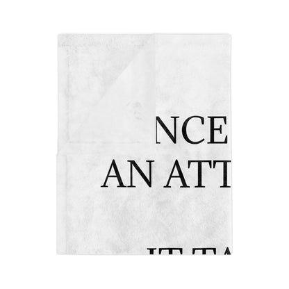 Fix My Face Velveteen Microfiber Blanket