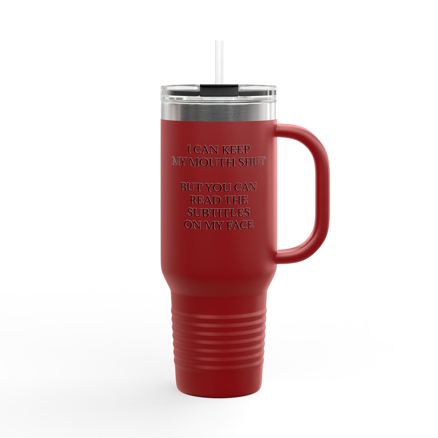 Subtitles Insulated Travel Mug