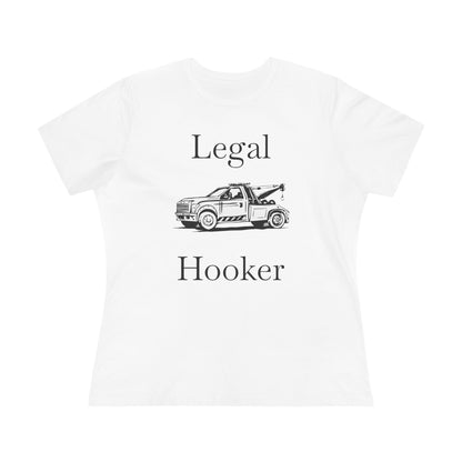 Legal H**ker Wheel Lift Tow Truck Women's Short Sleeve Crewneck Tee